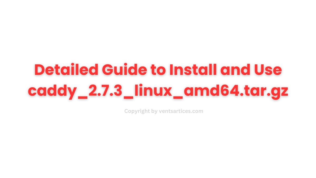 Detailed Guide to Install and Use caddy_2.7.3_linux_amd64.tar.gz